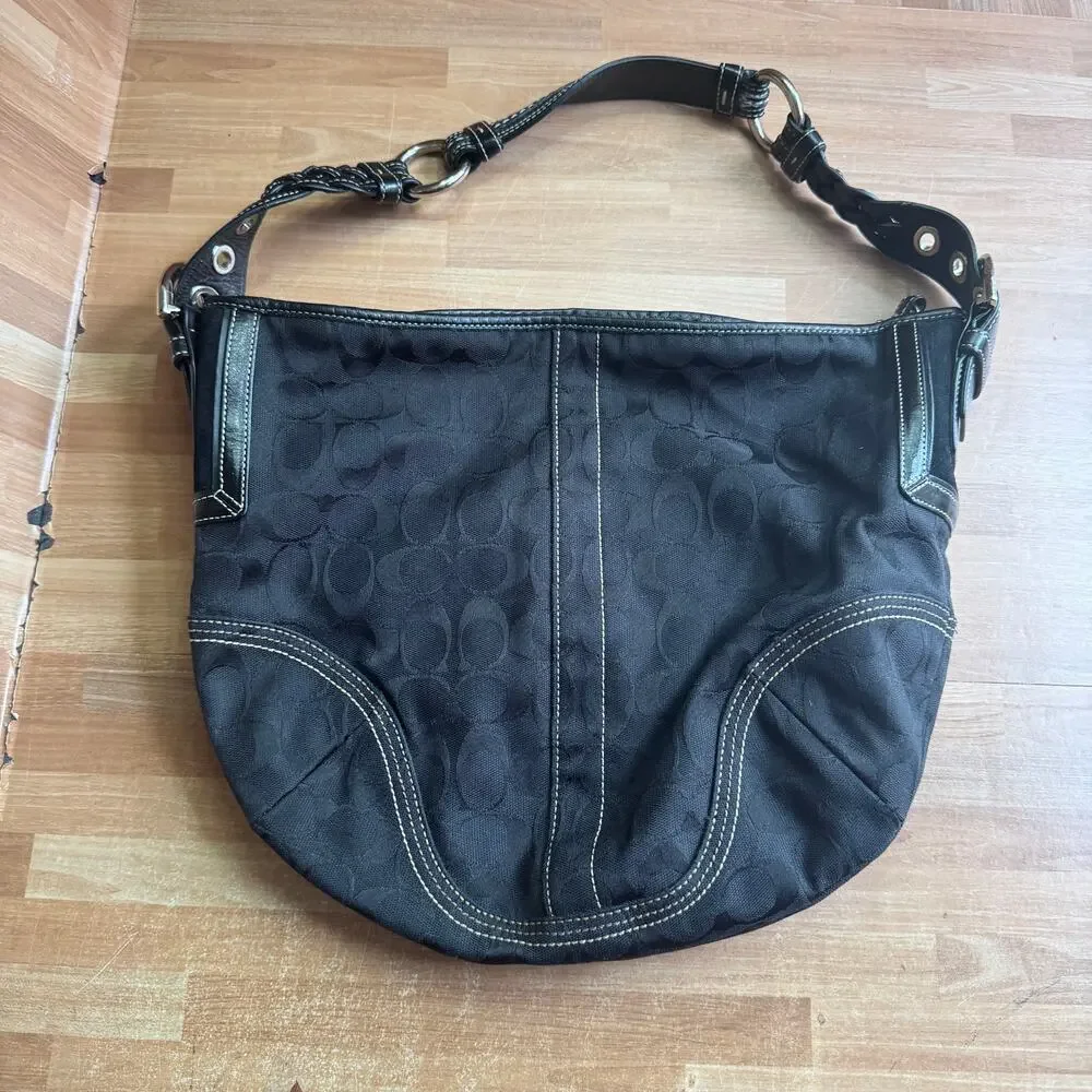 vintage Coach Soho Signature Hobo Bag